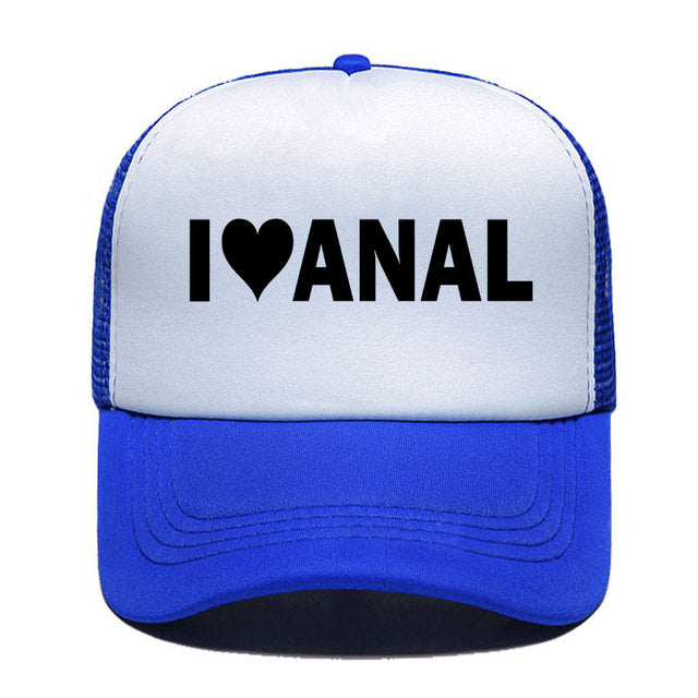 Kšiltovka s nápisem I love Anal