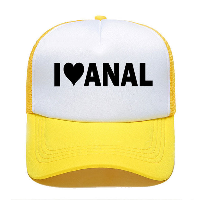 Kšiltovka s nápisem I love Anal