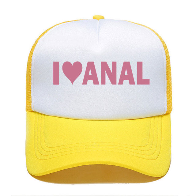 Kšiltovka s nápisem I love Anal