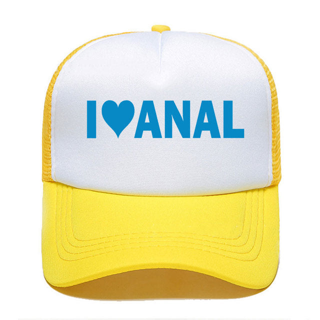Kšiltovka s nápisem I love Anal
