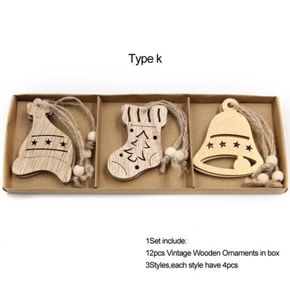 Dřevěné vánoční ozdoby na stromek