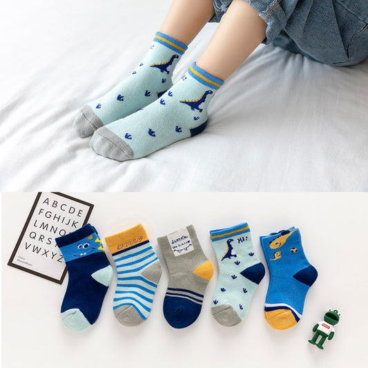 Chlapecké ponožky se vzorem 5 ks