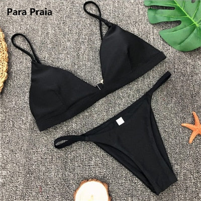 Dámské jednobarevné bikiny