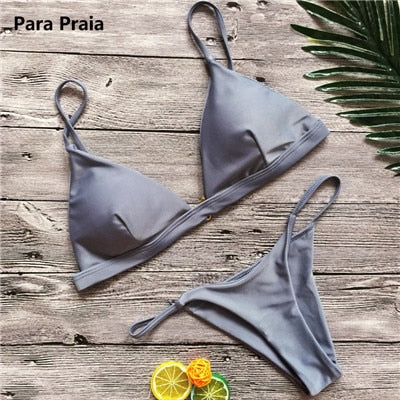 Dámské jednobarevné bikiny