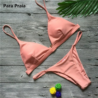 Dámské jednobarevné bikiny