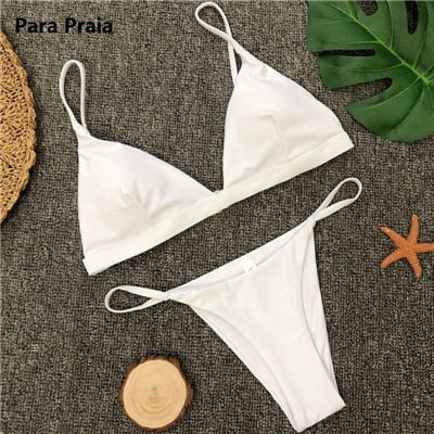 Dámské jednobarevné bikiny