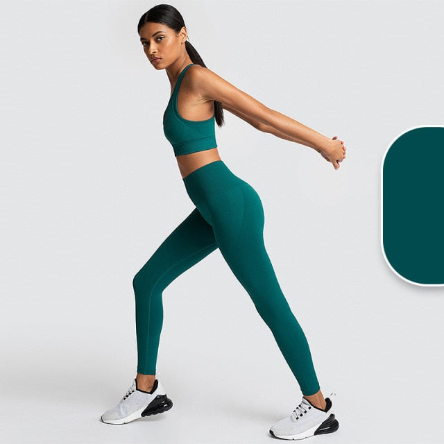 Dámské high waisted legíny na cvičení