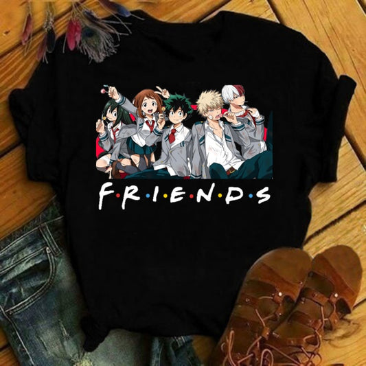 Dámské tričko Friends X My Hero Academia