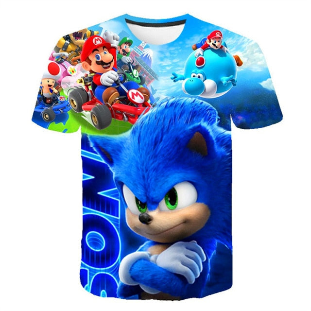 Chlapecké 3D triko Sonic