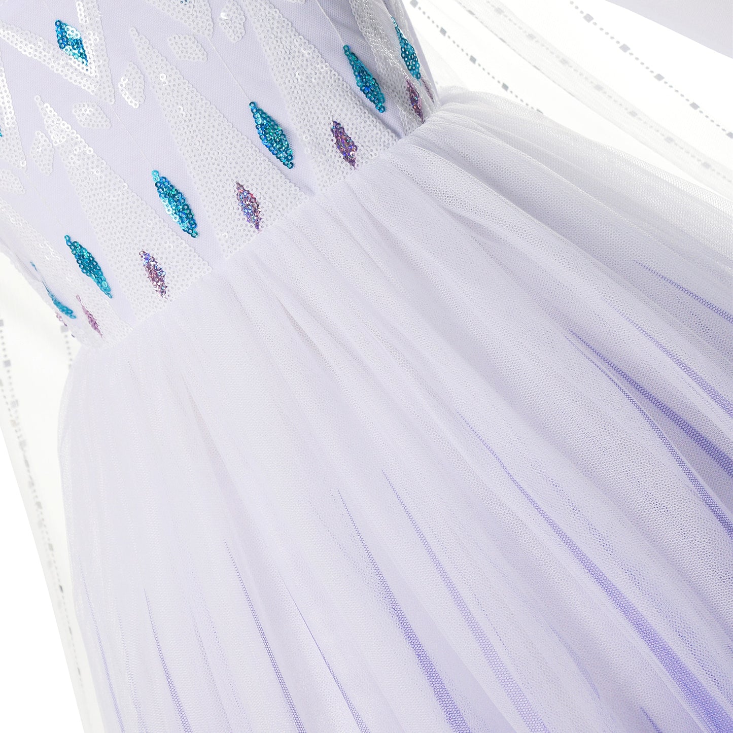 Dívčí šaty s dlouhým rukávem Frozen