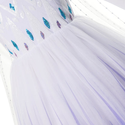 Dívčí šaty s dlouhým rukávem Frozen