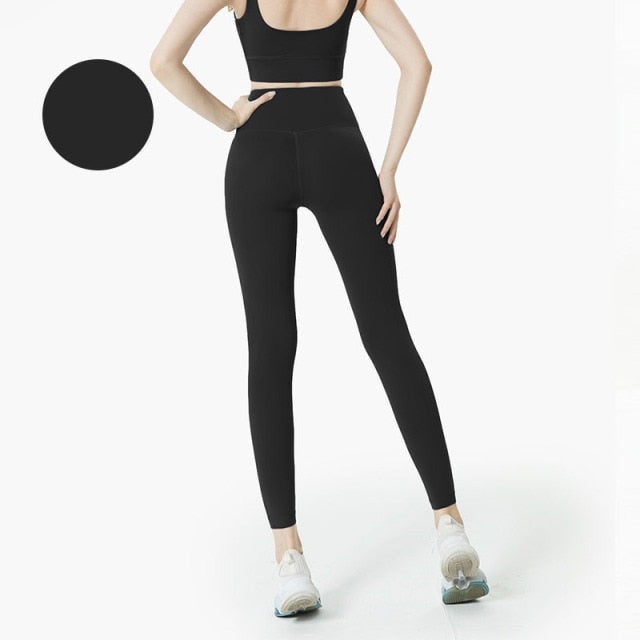 Dámské high waisted legíny na cvičení