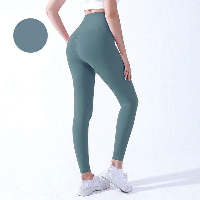Dámské high waisted legíny na cvičení