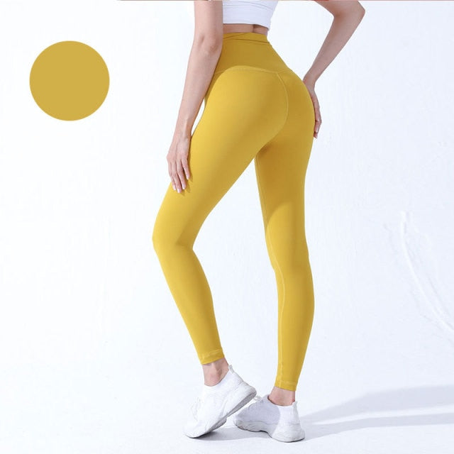 Dámské high waisted legíny na cvičení