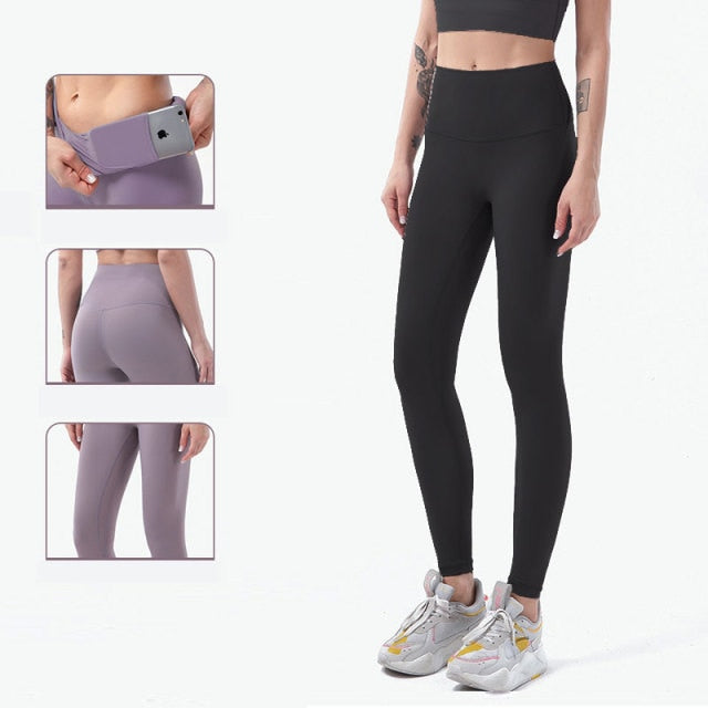 Dámské high waisted legíny na cvičení