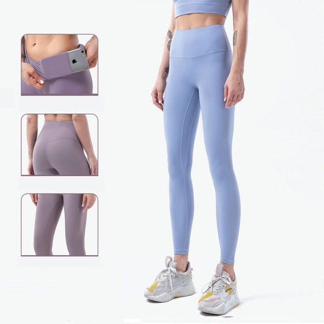 Dámské high waisted legíny na cvičení