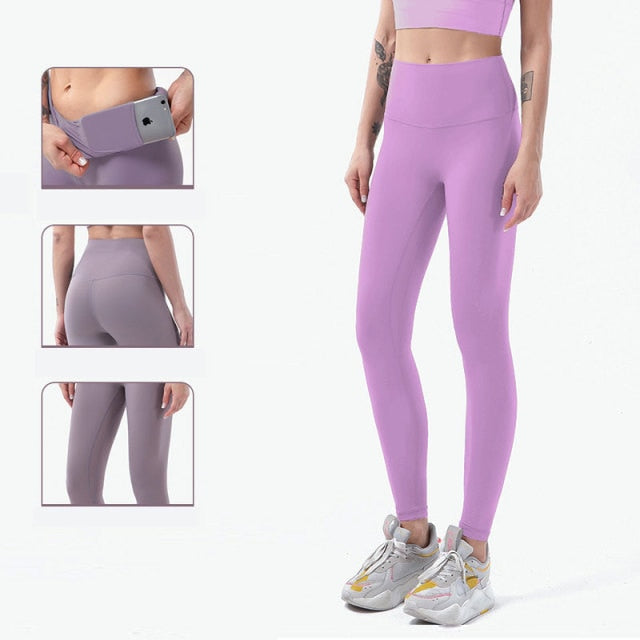 Dámské high waisted legíny na cvičení