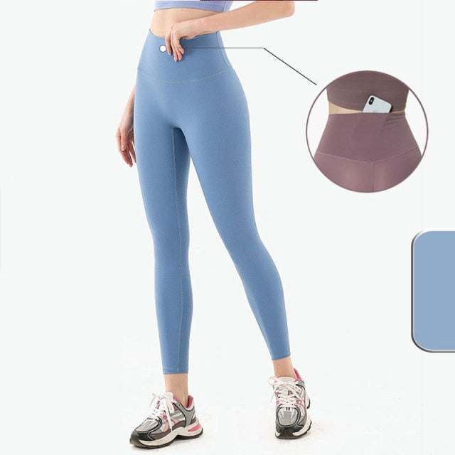 Dámské high waisted legíny na cvičení