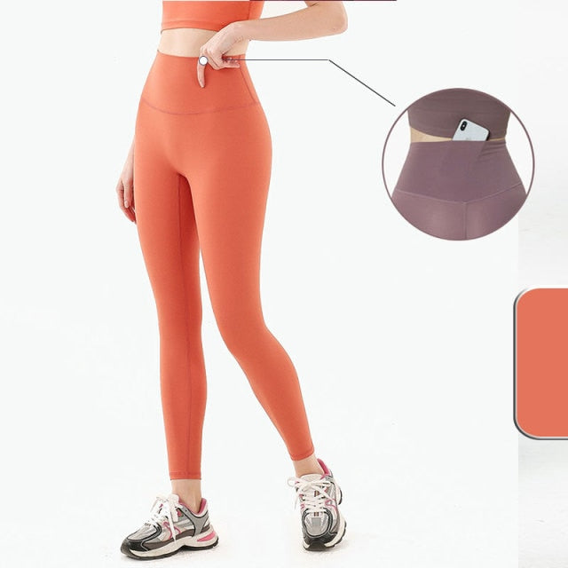 Dámské high waisted legíny na cvičení