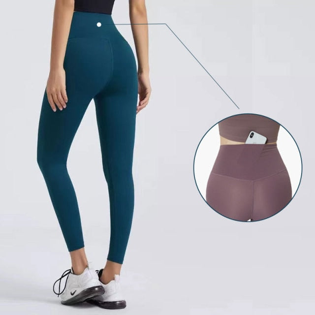 Dámské high waisted legíny na cvičení