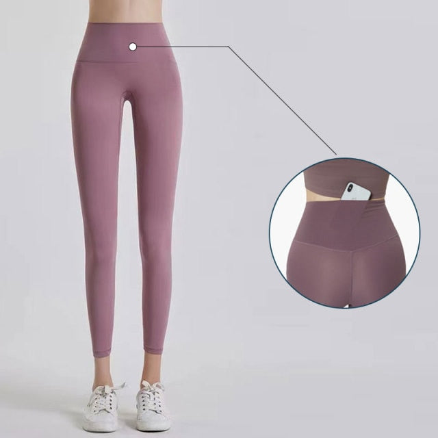 Dámské high waisted legíny na cvičení