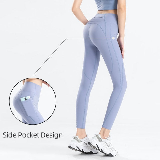 Dámské high waisted legíny na cvičení