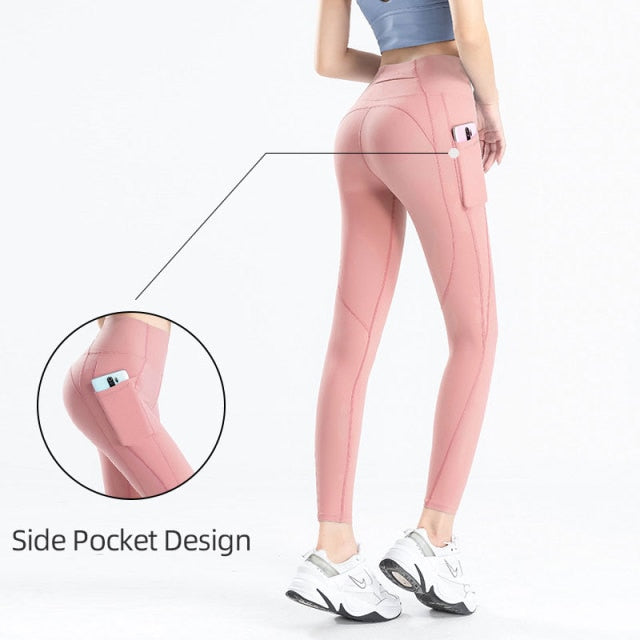 Dámské high waisted legíny na cvičení