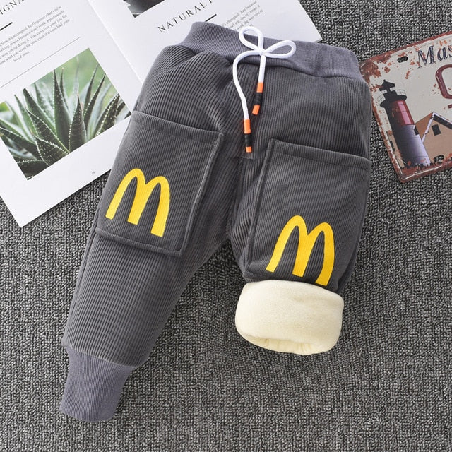 Teplé unisex dětské kalhoty