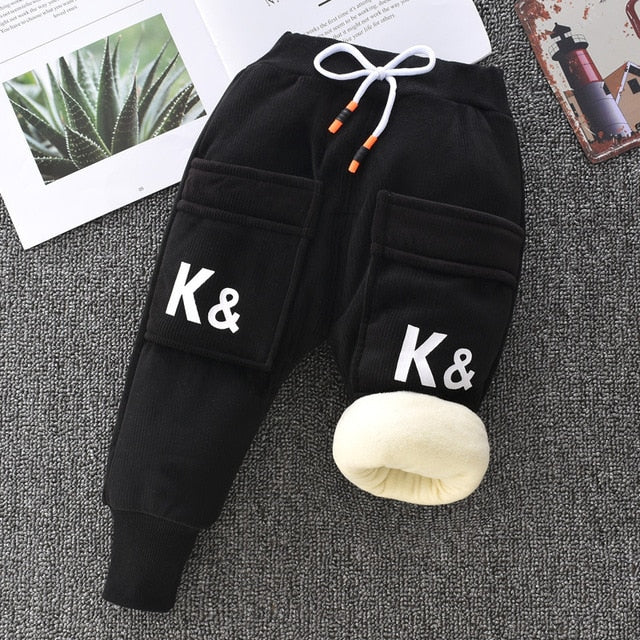 Teplé unisex dětské kalhoty