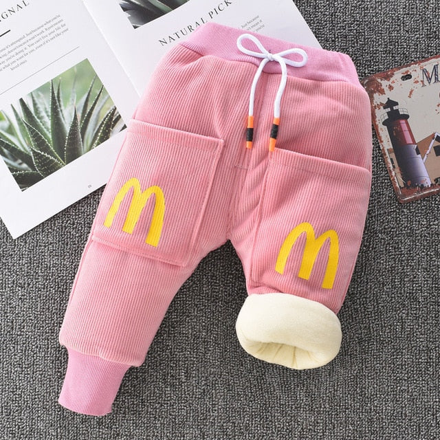 Teplé unisex dětské kalhoty