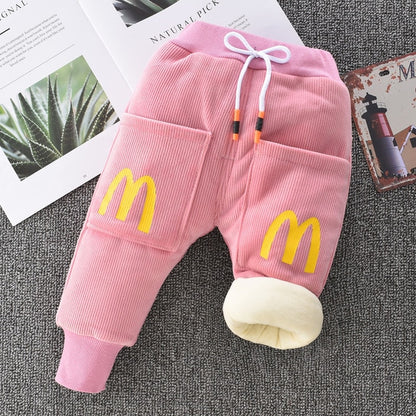 Teplé unisex dětské kalhoty