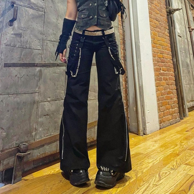 Dámské punk kalhoty