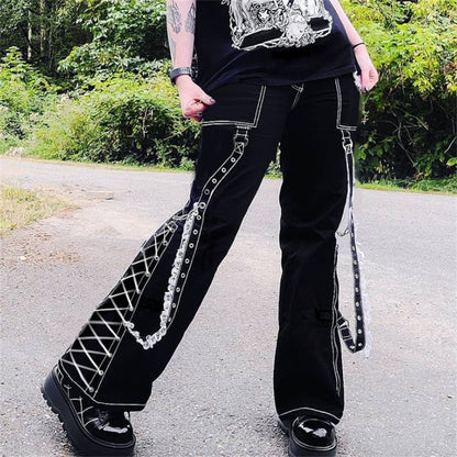 Dámské punk kalhoty