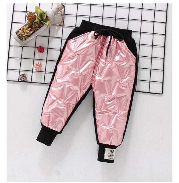 Teplé unisex dětské kalhoty