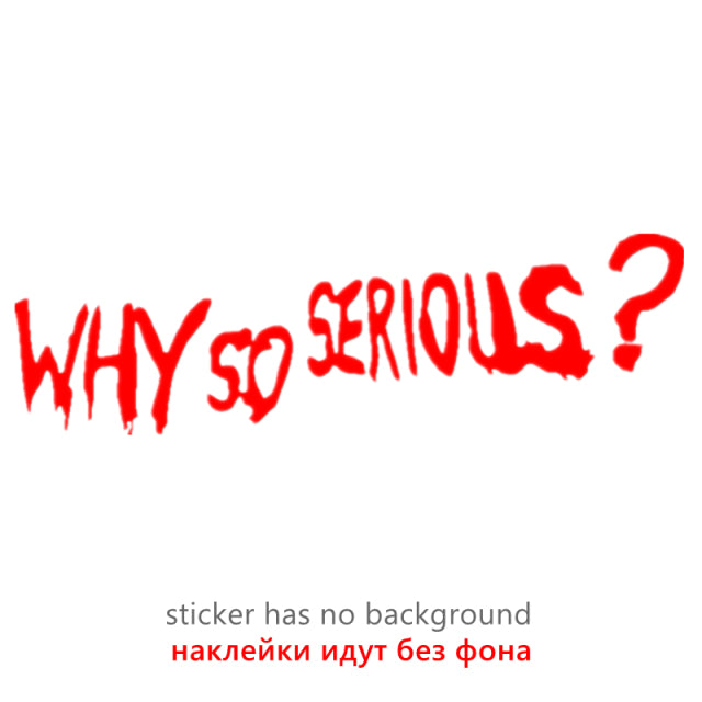 Nálepka na auto Why so serious?