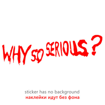 Nálepka na auto Why so serious?