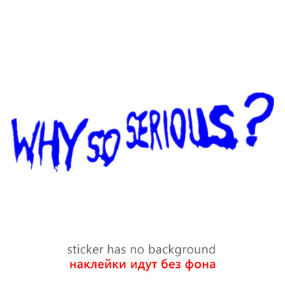 Nálepka na auto Why so serious?