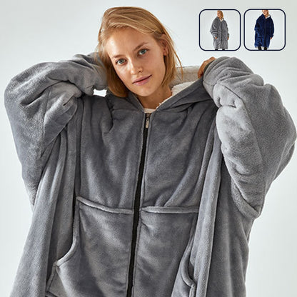 Unisex mikinová deka na zip
