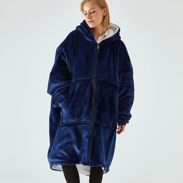 Unisex mikinová deka na zip