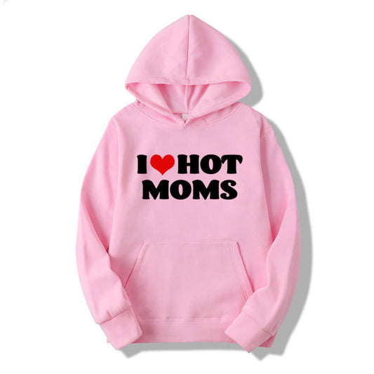 Unisex mikina I love hot moms (Skladem v ČR)