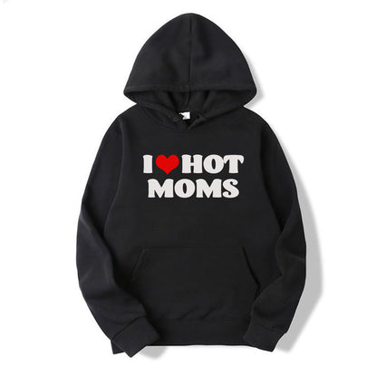 Unisex mikina I love hot moms (Skladem v ČR)