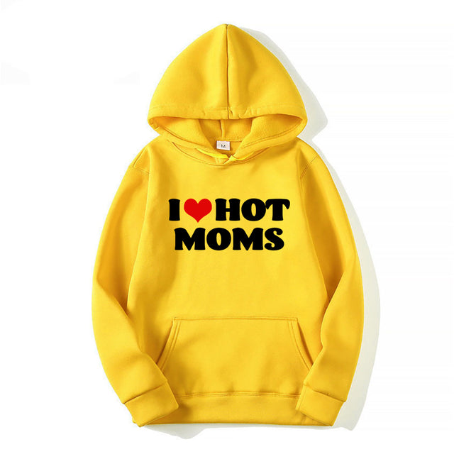Unisex mikina I love hot moms (Skladem v ČR)