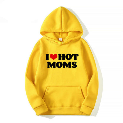 Unisex mikina I love hot moms (Skladem v ČR)