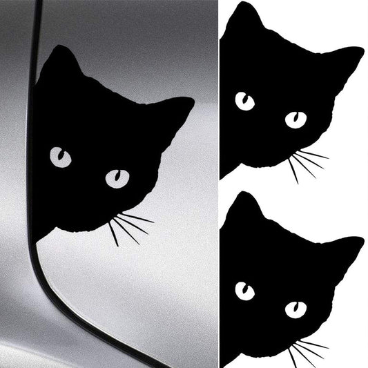 Nálepka na auto černá kočka