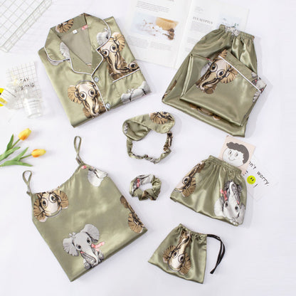 Elegantní pyžamový set 7ks