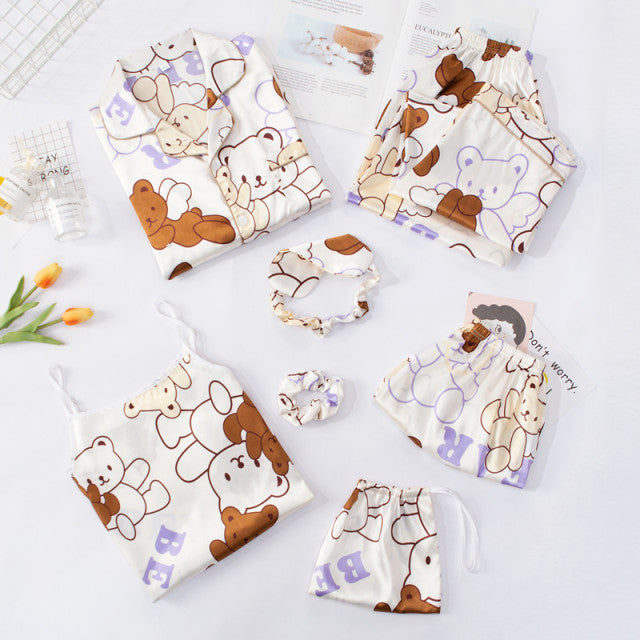 Elegantní pyžamový set 7ks