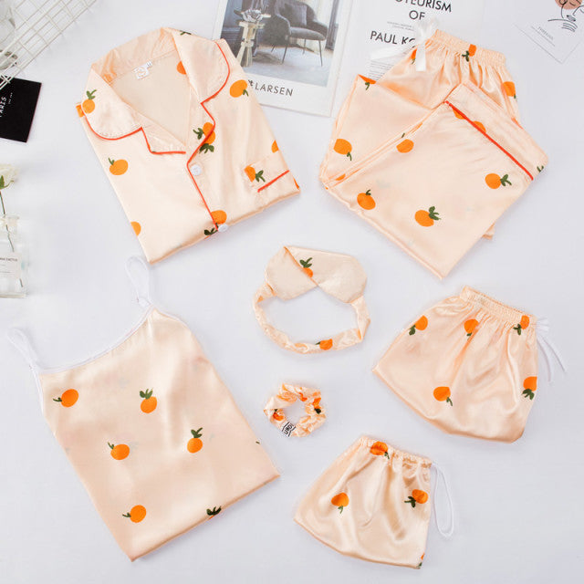 Elegantní pyžamový set 7ks