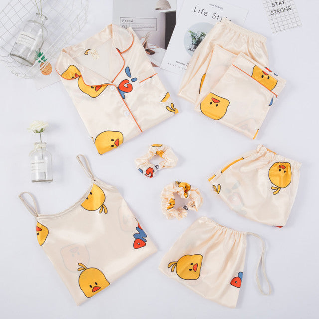 Elegantní pyžamový set 7ks