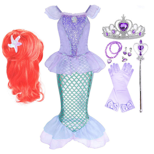 Dívčí kostým mořské panny Ariel