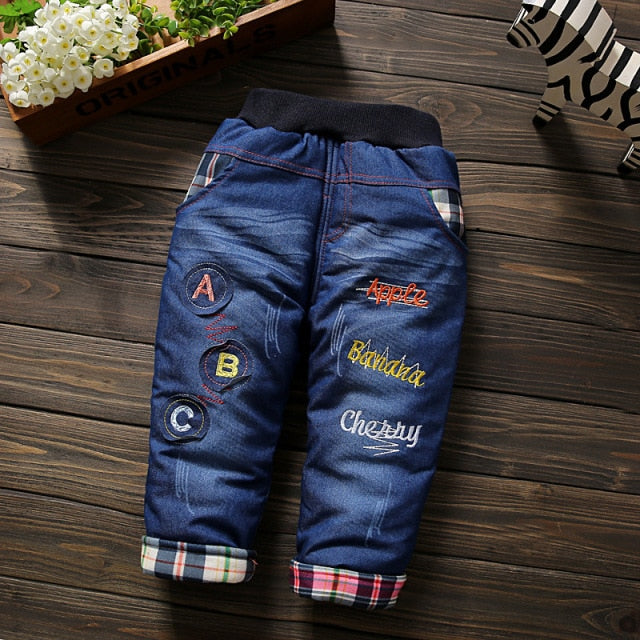 Teplé unisex dětské kalhoty